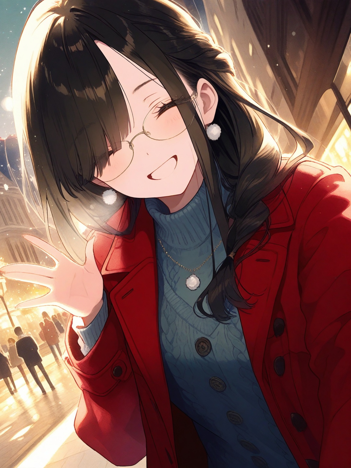 1girl,  braid,  city on Tensor.Art