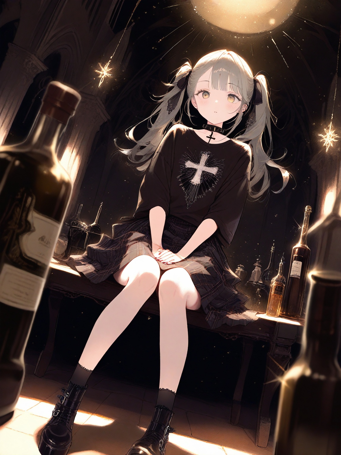 1girl,  solo,  cross on Tensor.Art