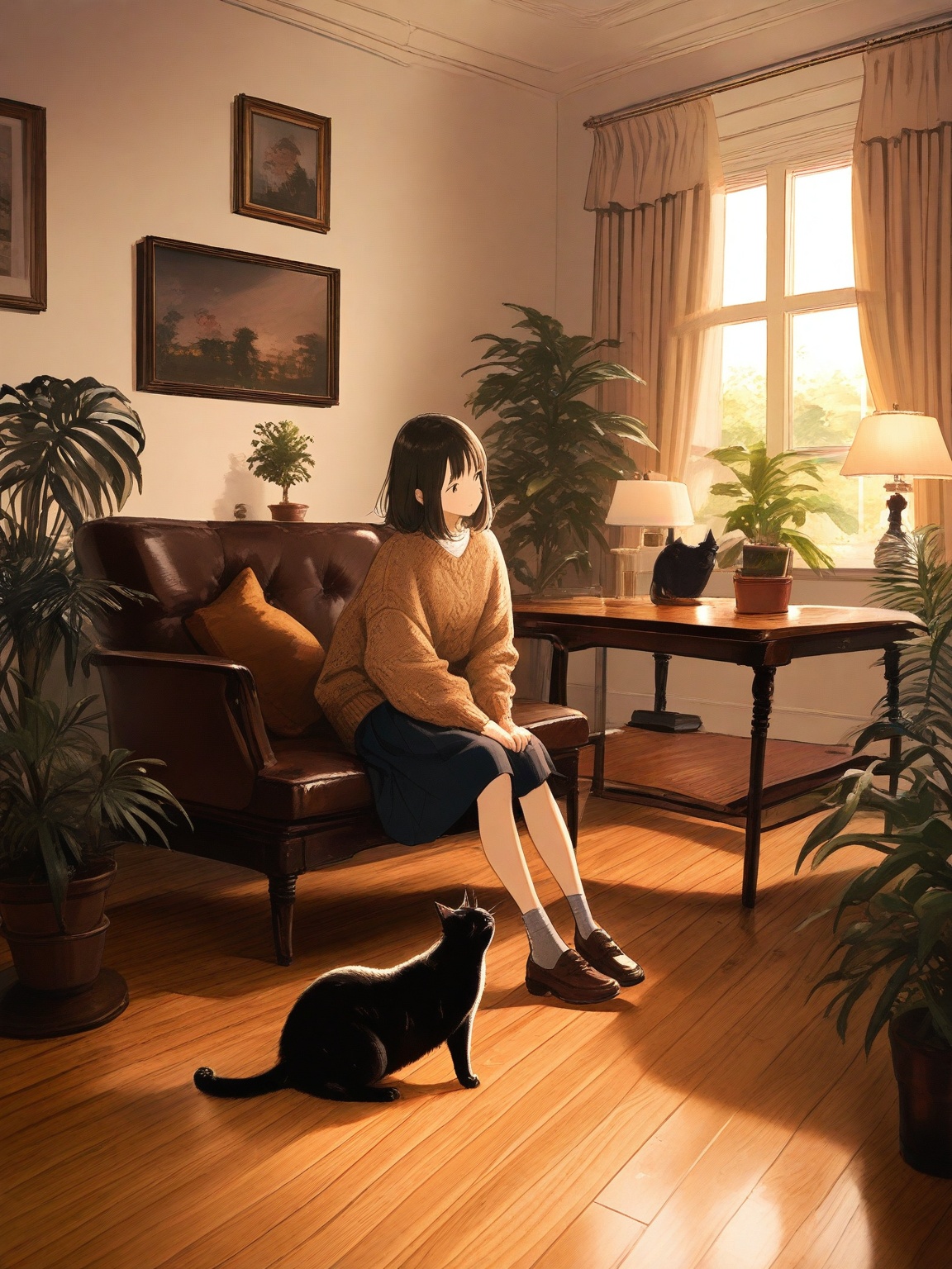 1girl,  bangs,  skirt on Tensor.Art