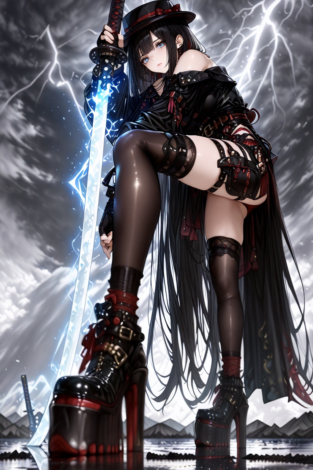 1 girl,  solo,  long hair on Tensor.Art