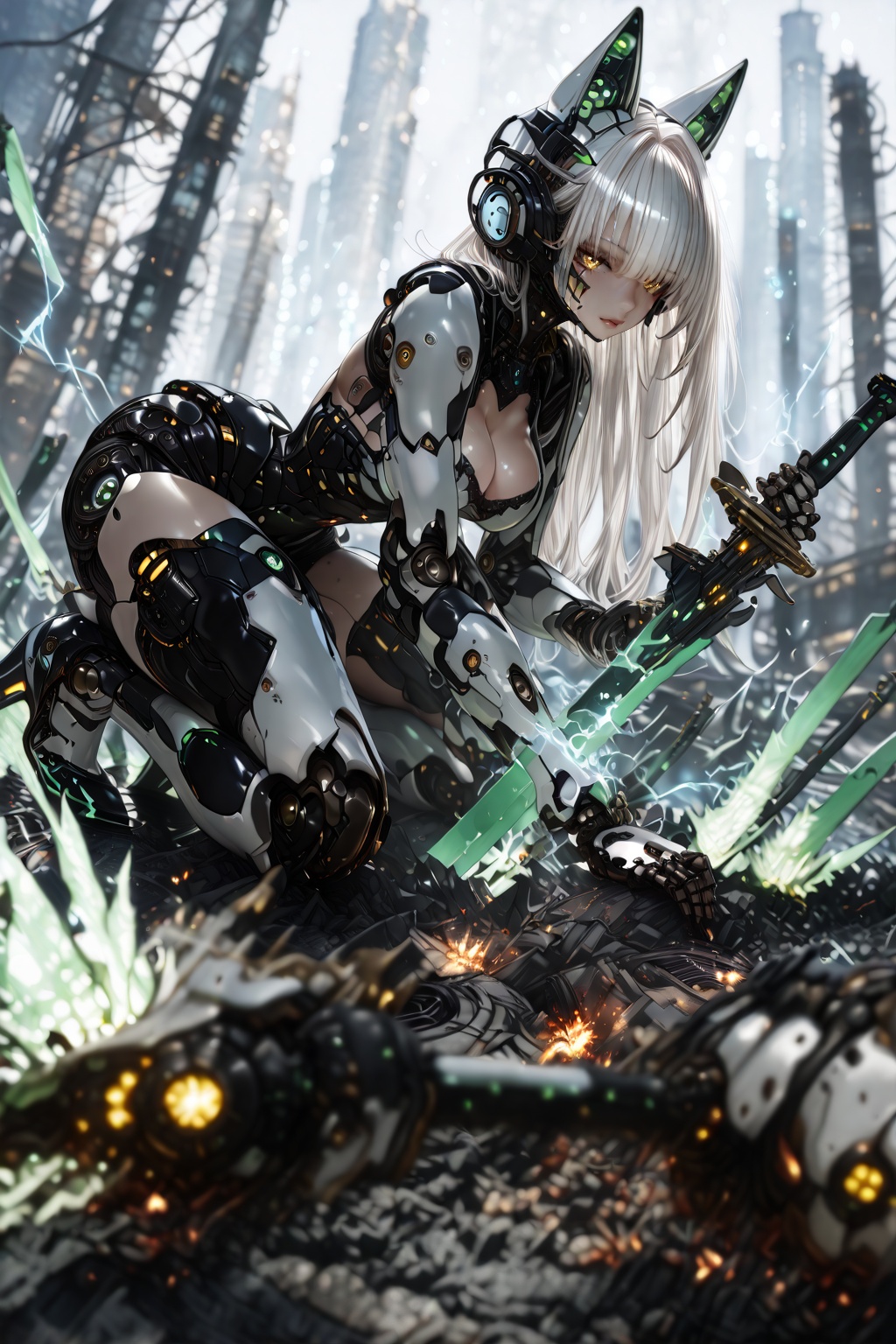 one girl,  solo,  long hair on Tensor.Art