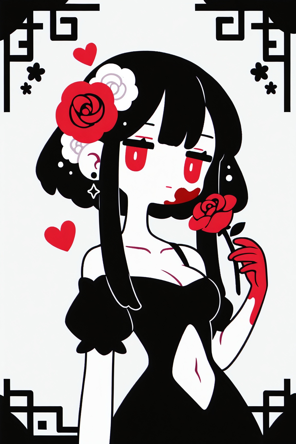 1girl,  original,  bare shoulders on Tensor.Art