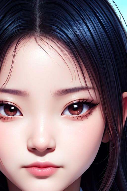 Aiko Hoshi face close up on Tensor.Art