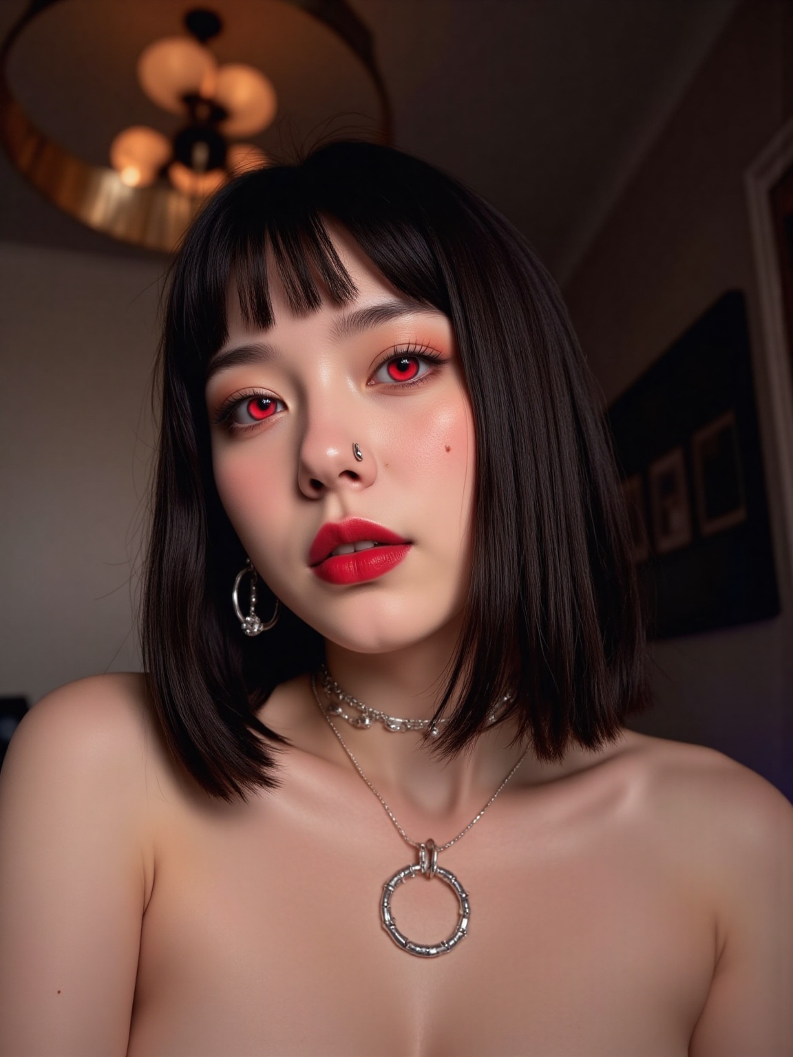 Low angle,  Full body,  A futa nude on Tensor.Art