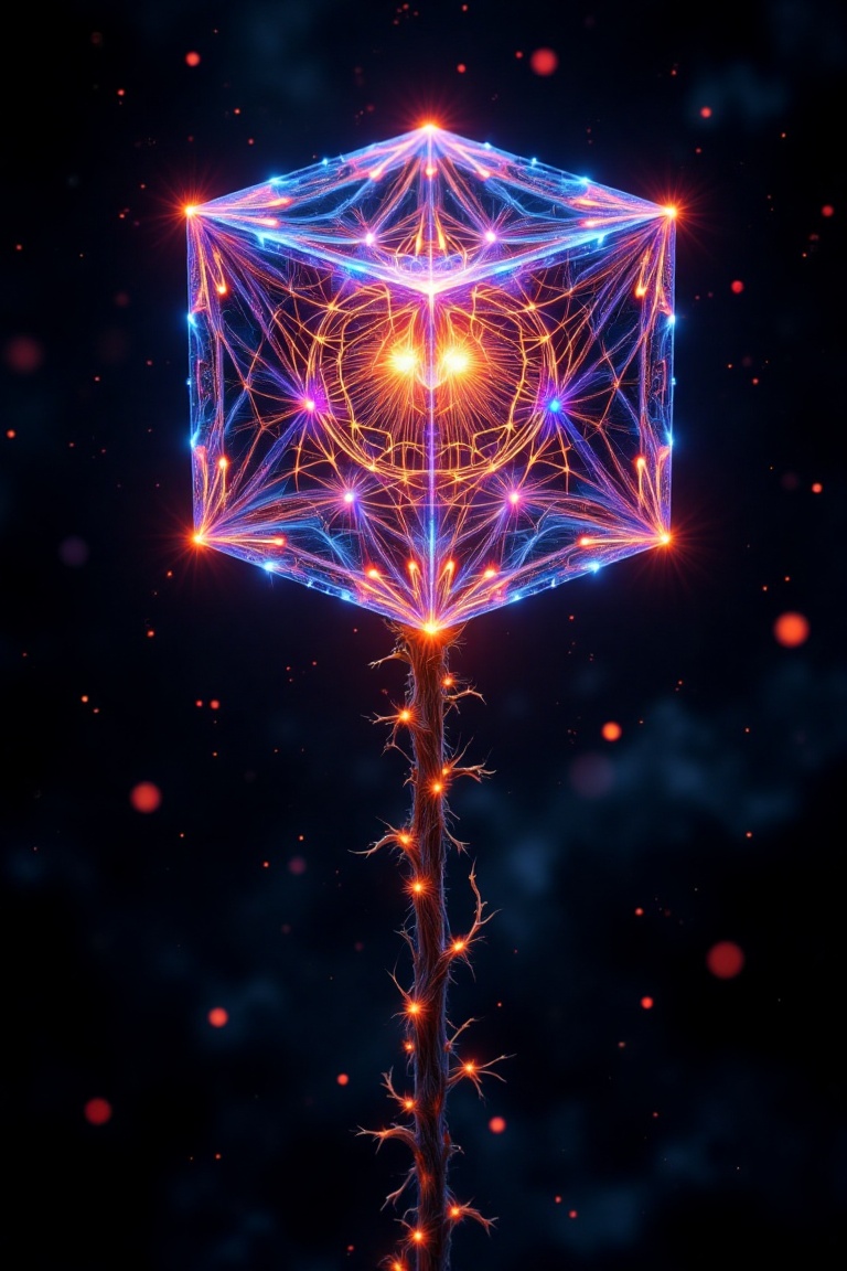 ((wide shot)),  A ((seed pod)),  from a wild poppy on Tensor.Art