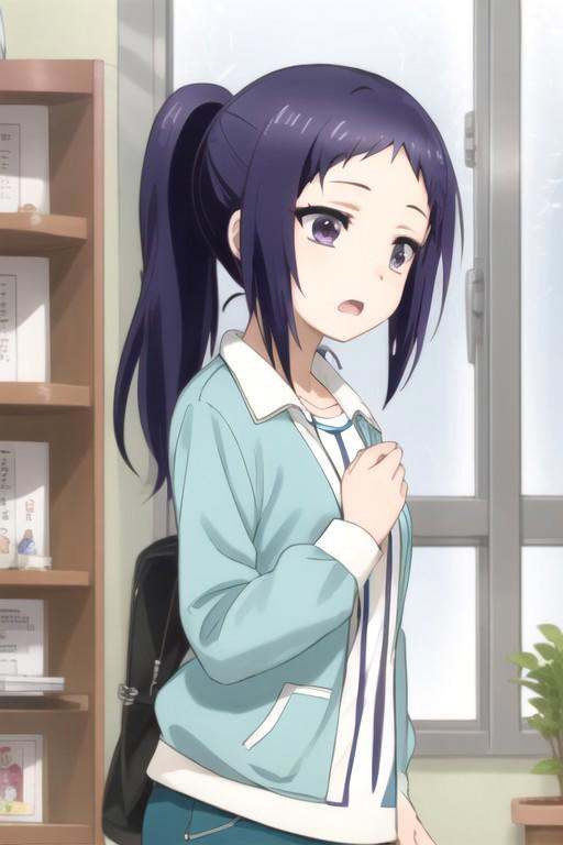 (masterpiece),  ohsawa minami,  blue hair on Tensor.Art