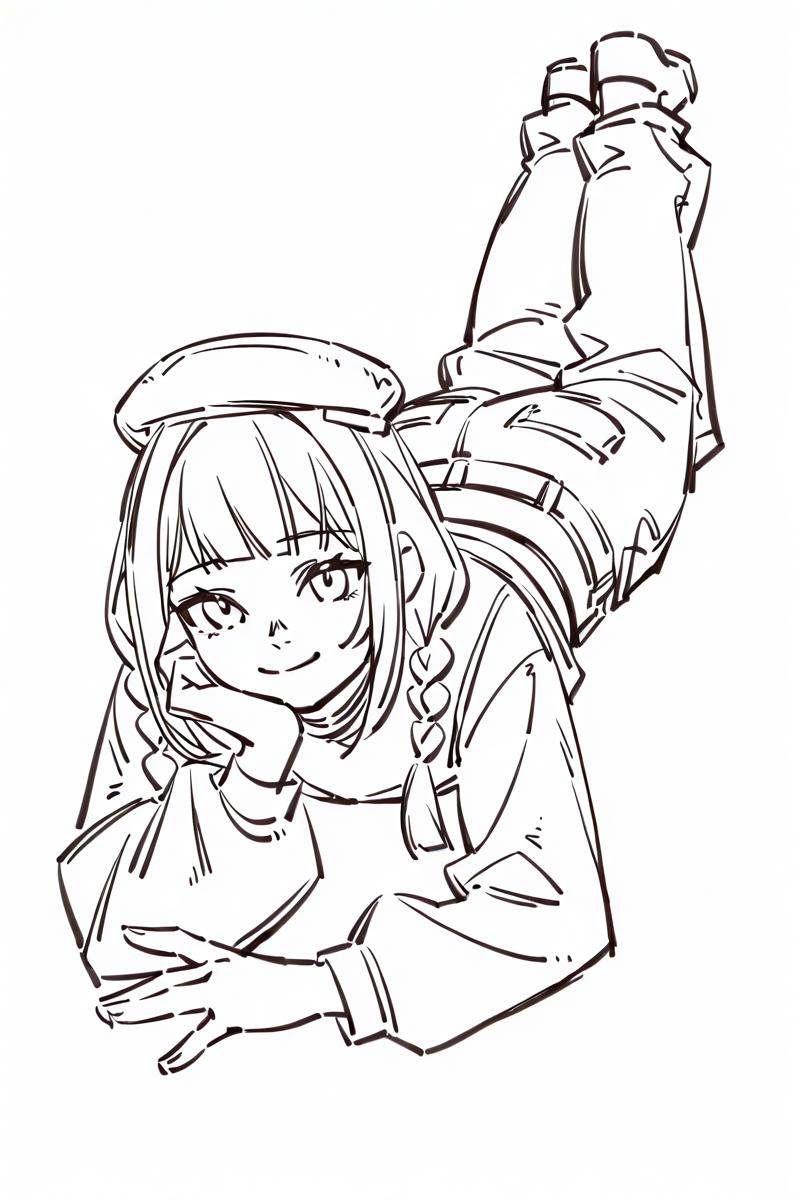 sktchst,  1girl,  solo on Tensor.Art