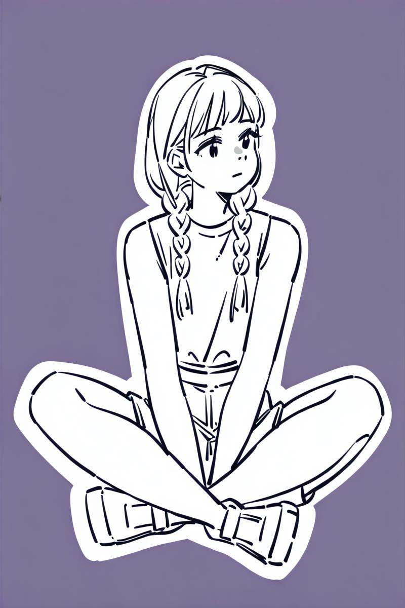 sktchst,  1girl,  solo on Tensor.Art