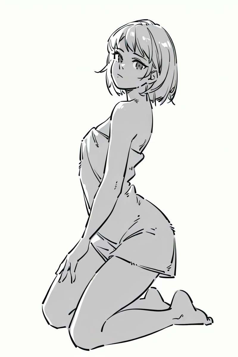 sktchst,  1girl,  solo on Tensor.Art