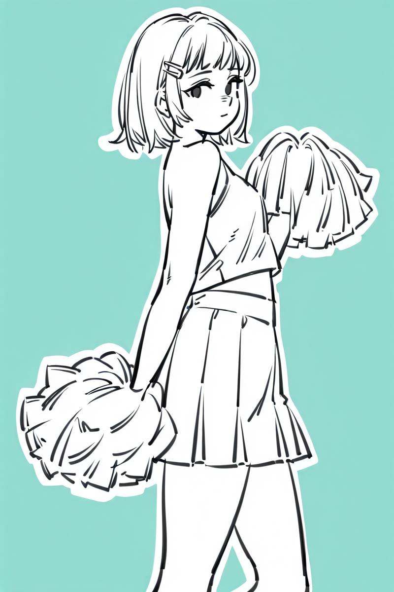 sktchst,  1girl,  solo on Tensor.Art