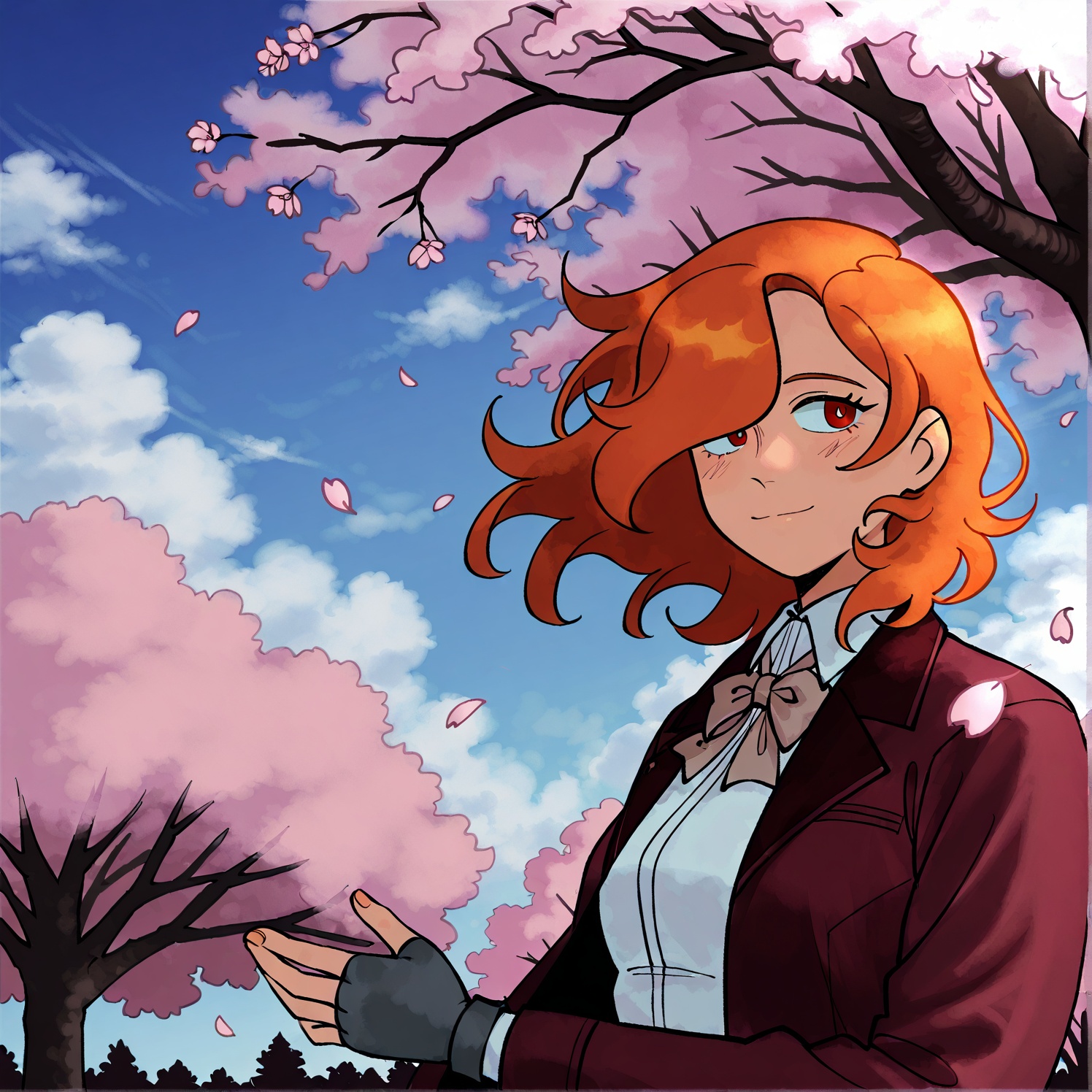 1girl,  floating hair,  hair over one eye on Tensor.Art