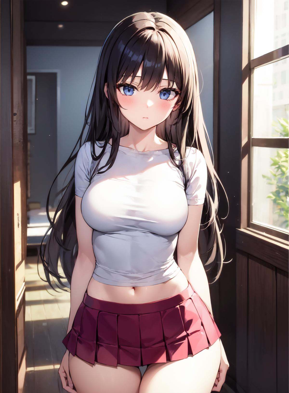 1girl,  microskirt,  miniskirt on Tensor.Art