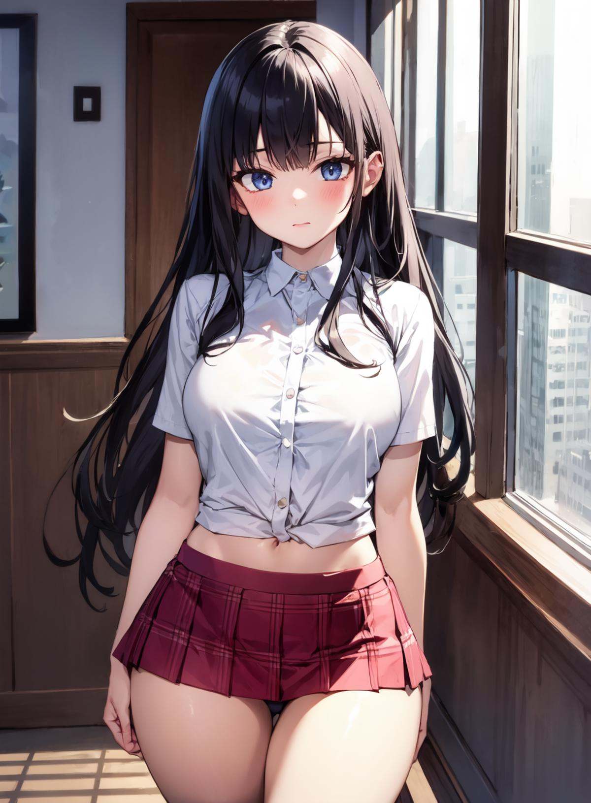 1girl,  microskirt,  miniskirt on Tensor.Art