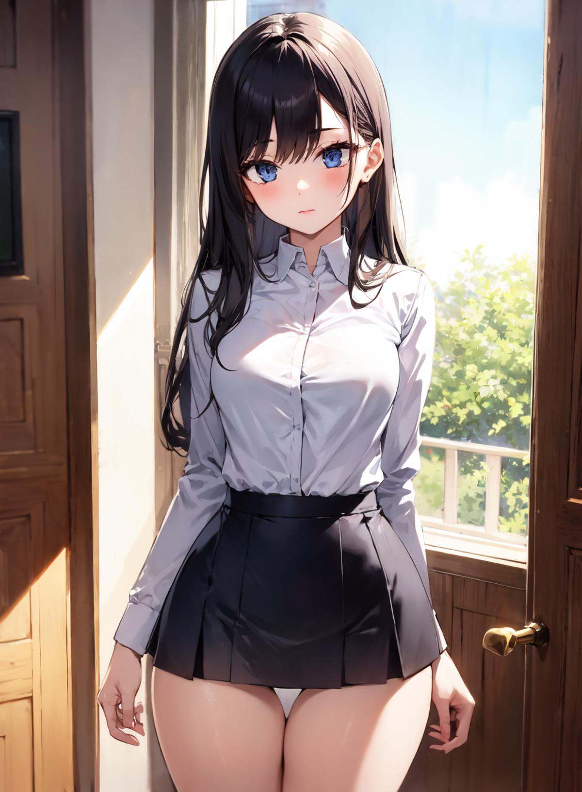 1girl,  microskirt,  miniskirt on Tensor.Art