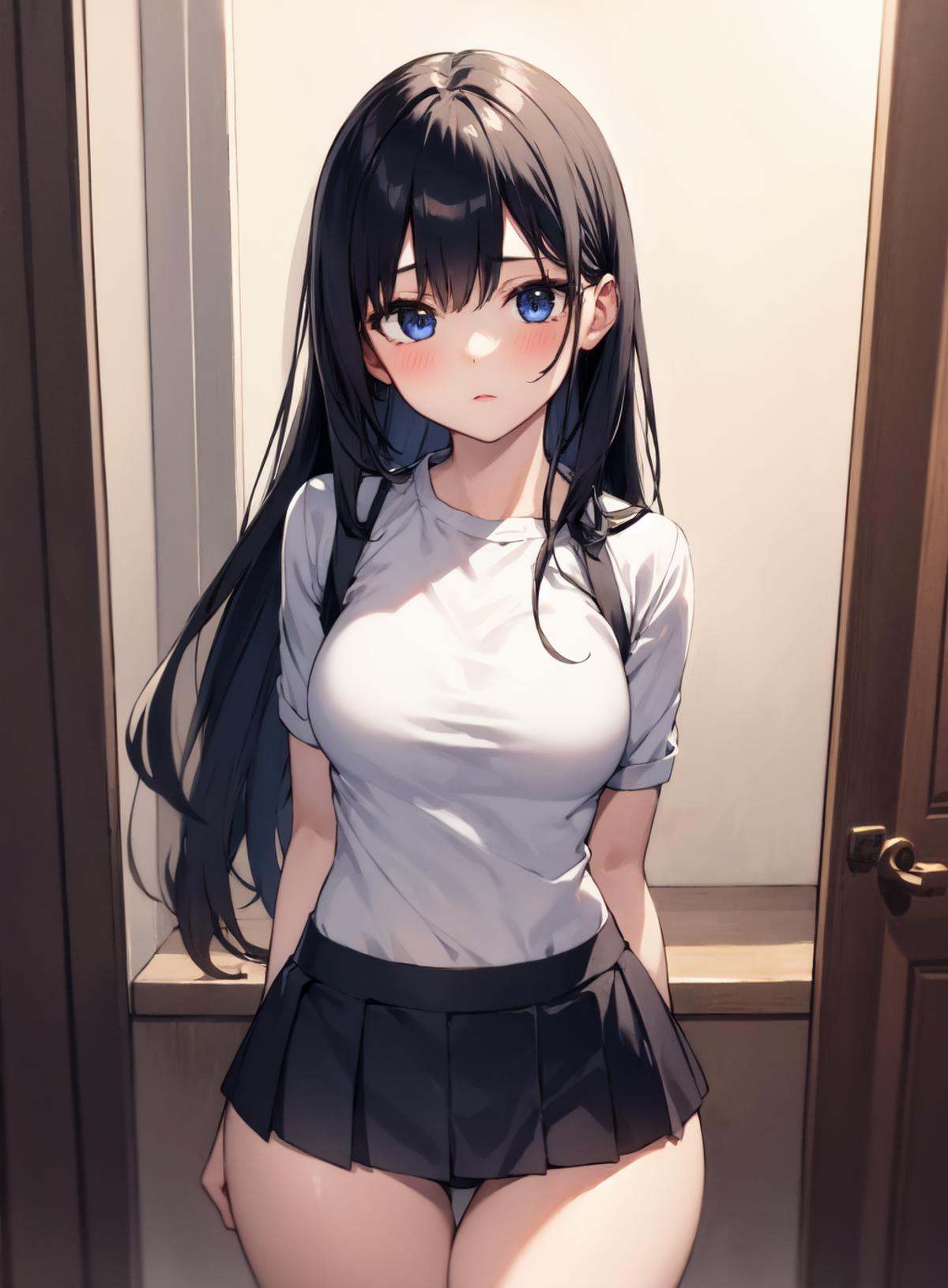 1girl,  microskirt,  miniskirt on Tensor.Art