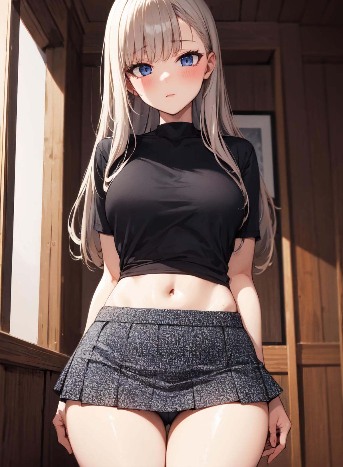 1girl,  microskirt,  miniskirt on Tensor.Art