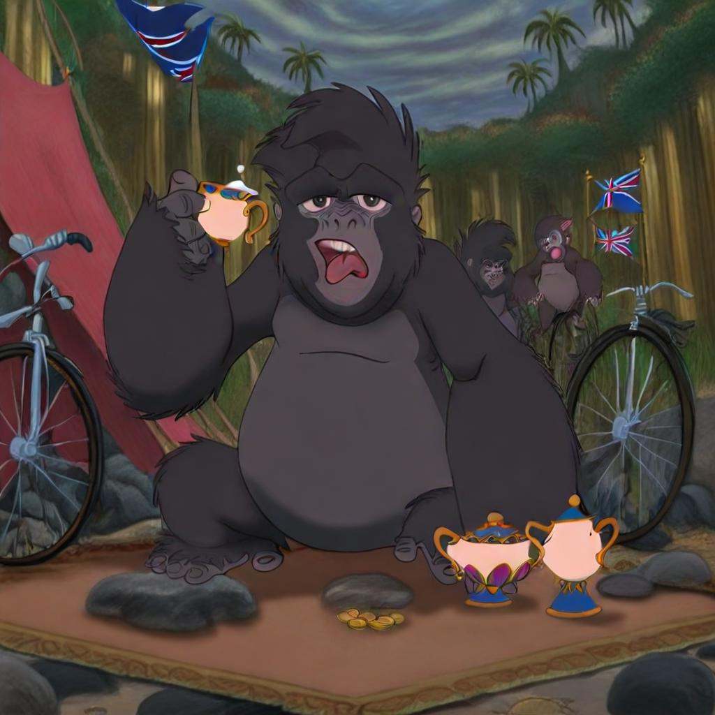 terk,  1girl,  gorilla on Tensor.Art