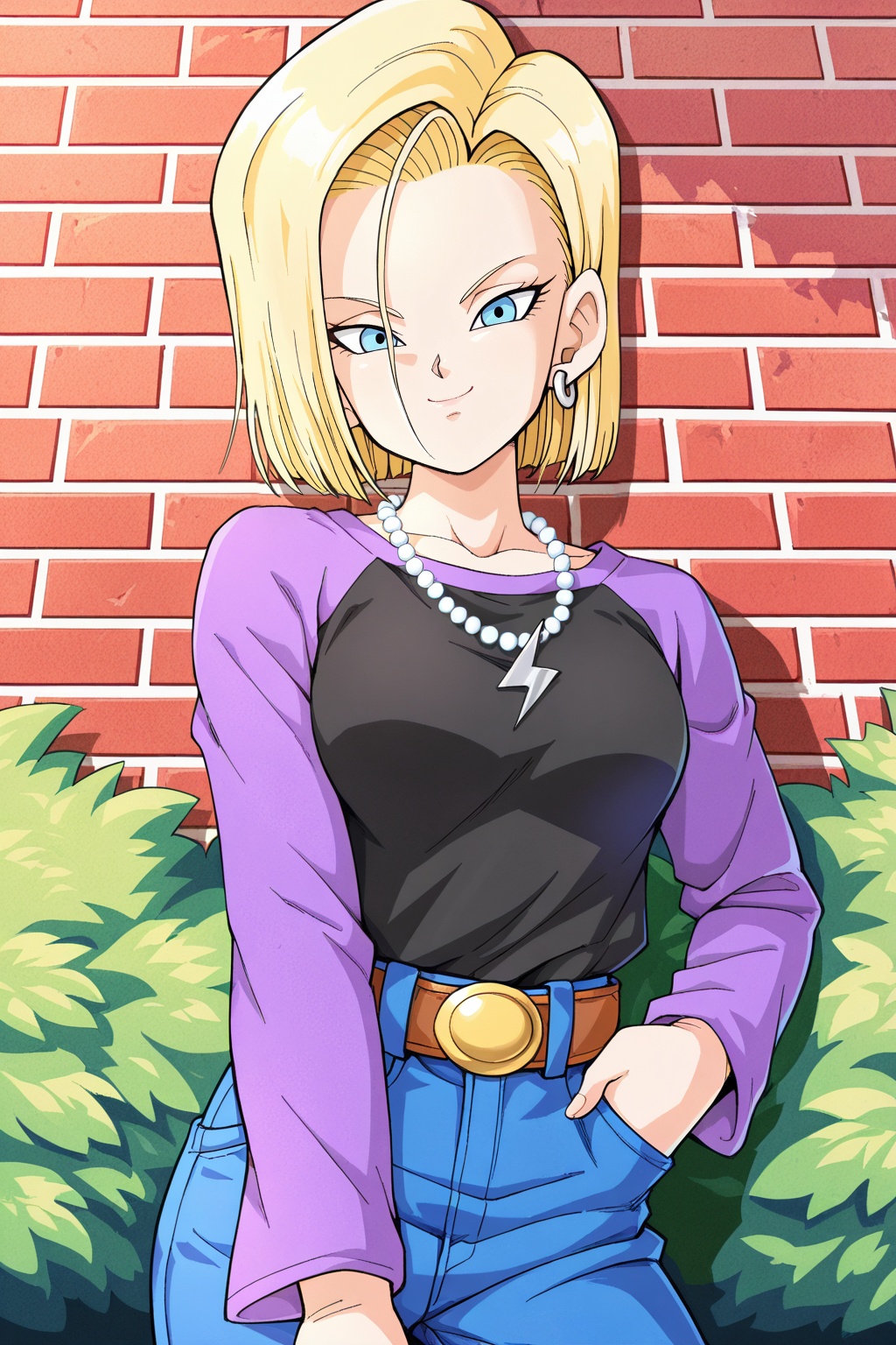detailed face,  android 18,  dbs_casual on Tensor.Art