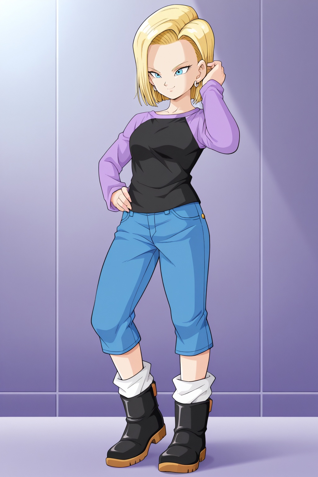 detailed face,  android 18,  dbs_casual on Tensor.Art
