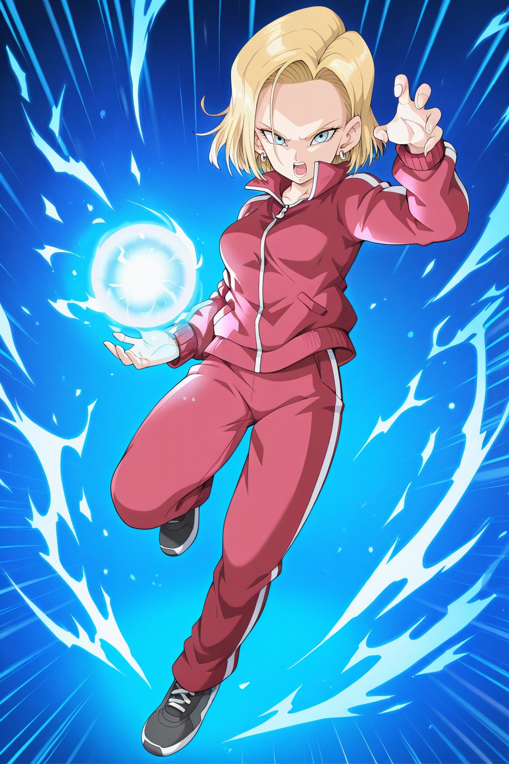 detailed face,  android 18,  dbs_tracksuit on Tensor.Art