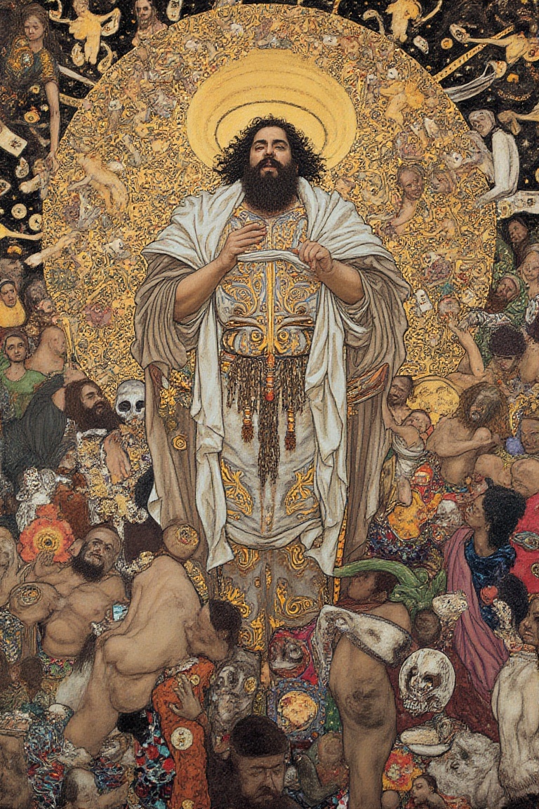 Picture of Hades: God of the Dead and the Underworld,  art by gustav klimt,  hyperdetailed on Tensor.Art