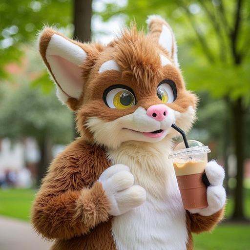 fursuit,  fluffy body,  furry costume on Tensor.Art
