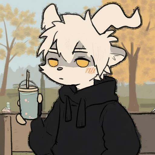 dragon_milky,  furry,  black sweater on Tensor.Art