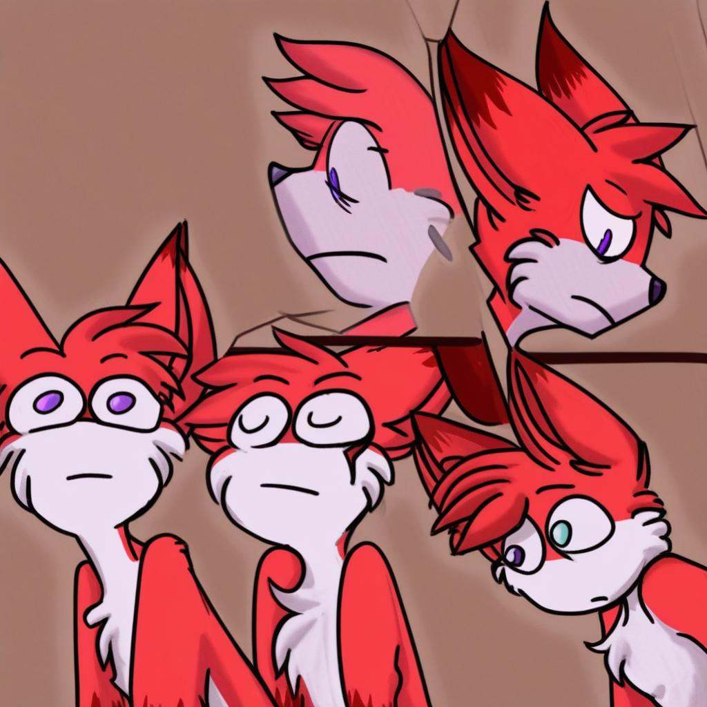 mikus-sona,  red fur,  purple eyes on Tensor.Art