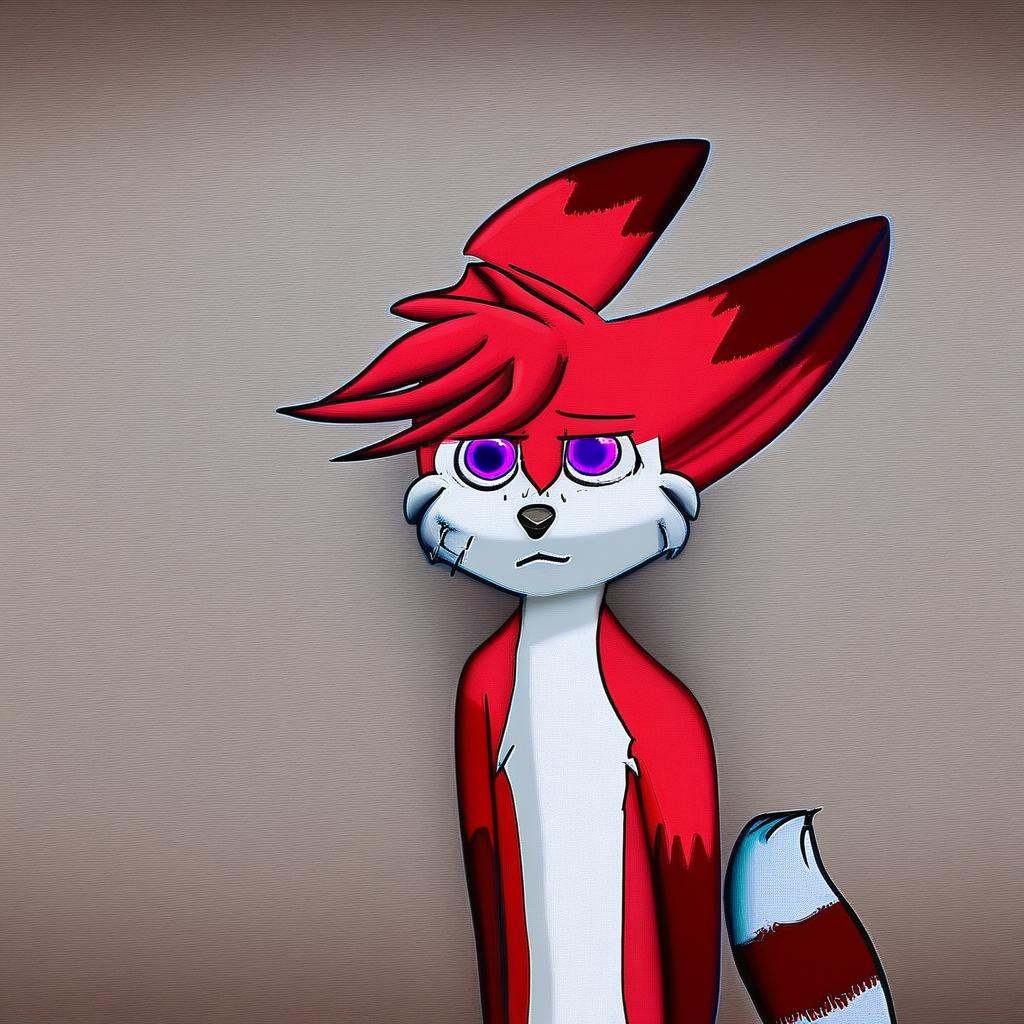 mikus-sona,  red fur,  purple eyes on Tensor.Art