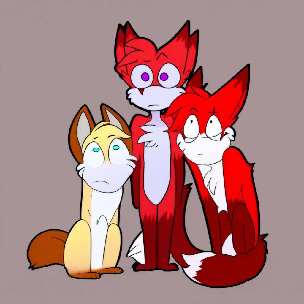 mikus-sona,  red fur,  purple eyes on Tensor.Art