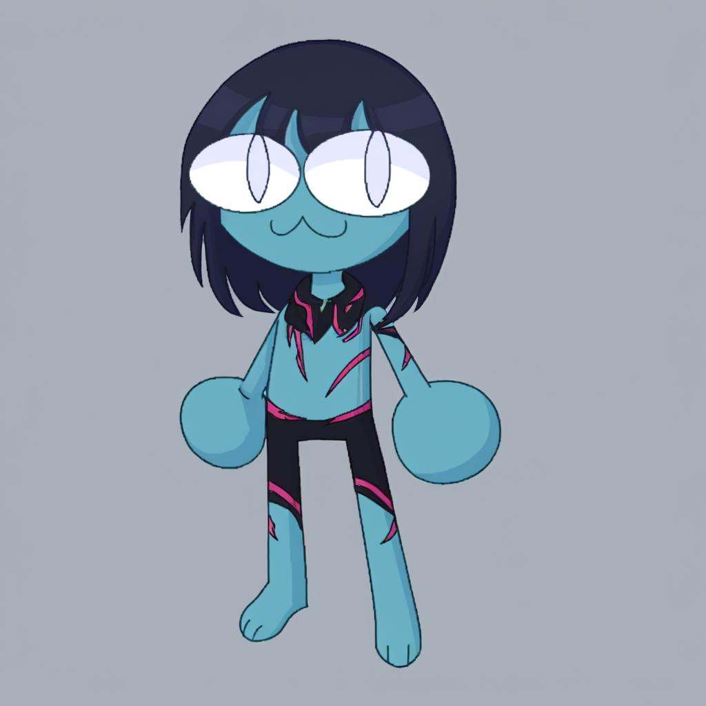 mikus-concept,  large eyes,  standing on Tensor.Art