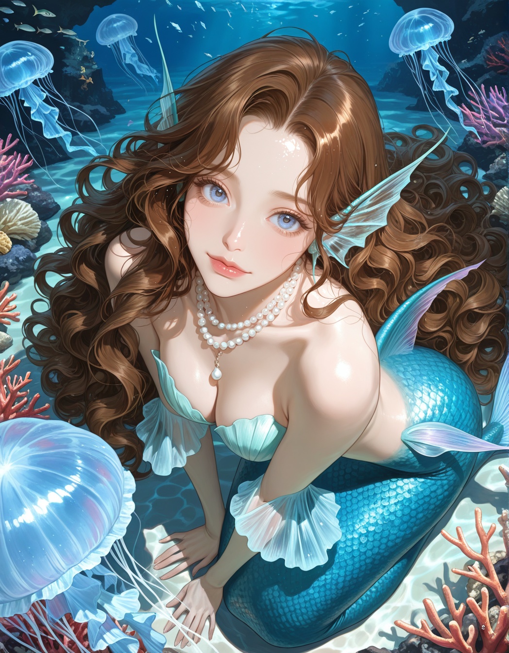 1girl,  very beautiful,  very long hair on Tensor.Art