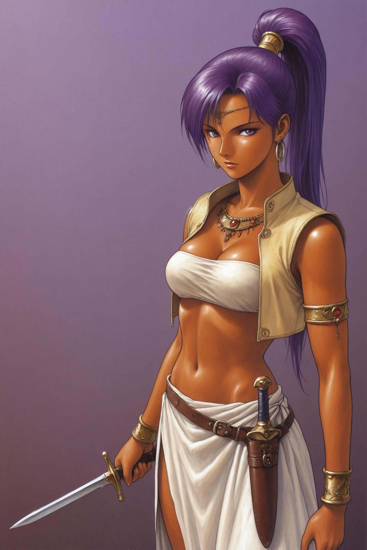 1girl,  solo,  dark skin on Tensor.Art