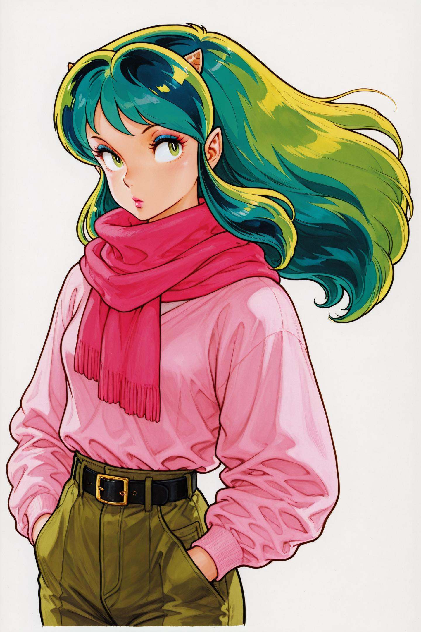 1girl,  solo,  horns on Tensor.Art