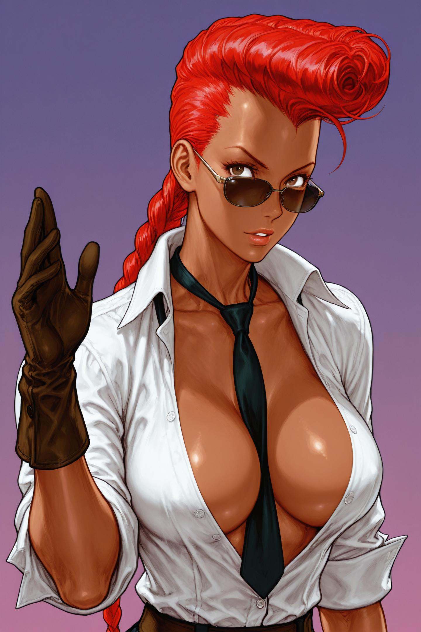 1girl,  breasts,  pompadour on Tensor.Art