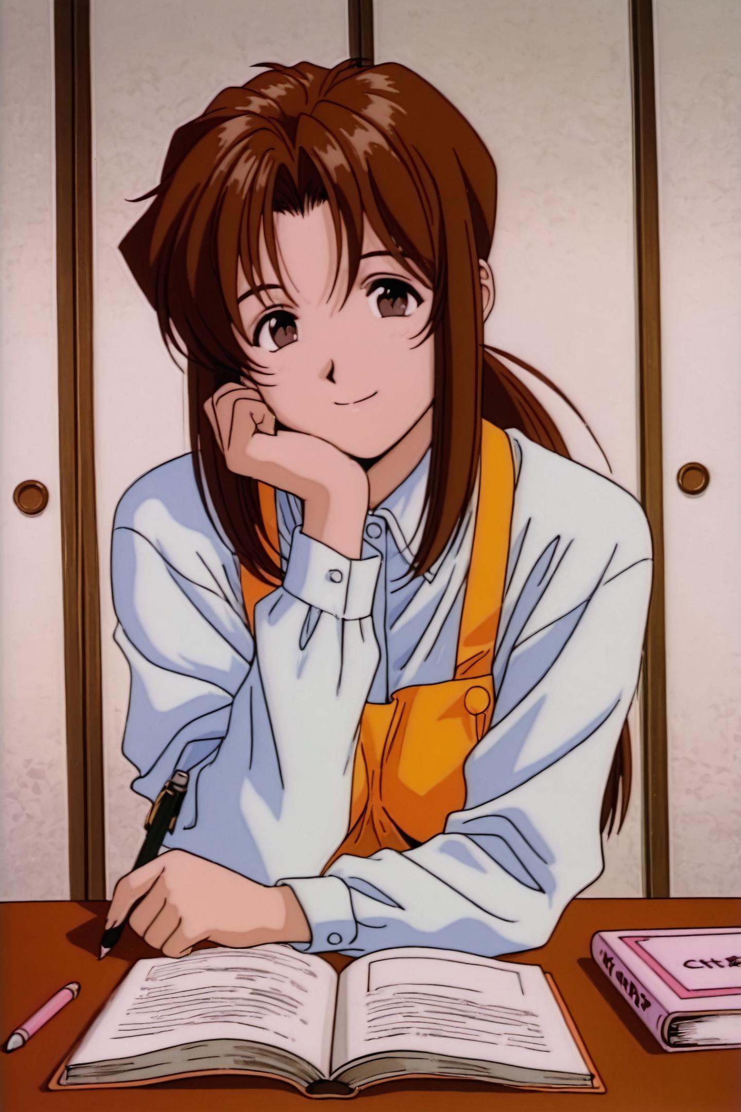 Chie,  1girl,  brown hair on Tensor.Art