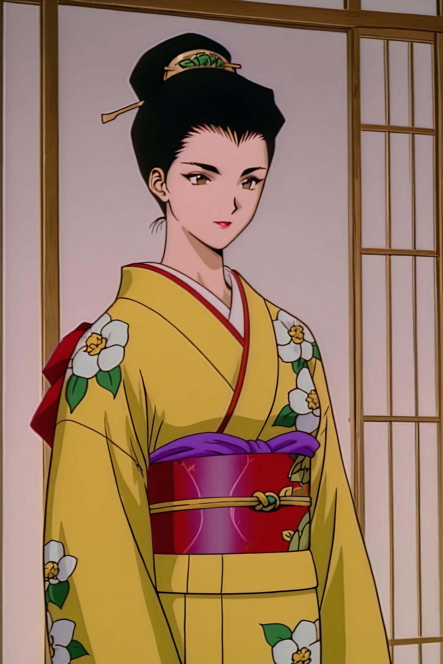 Reiko Terayama,  japanese clothes,  kimono on Tensor.Art