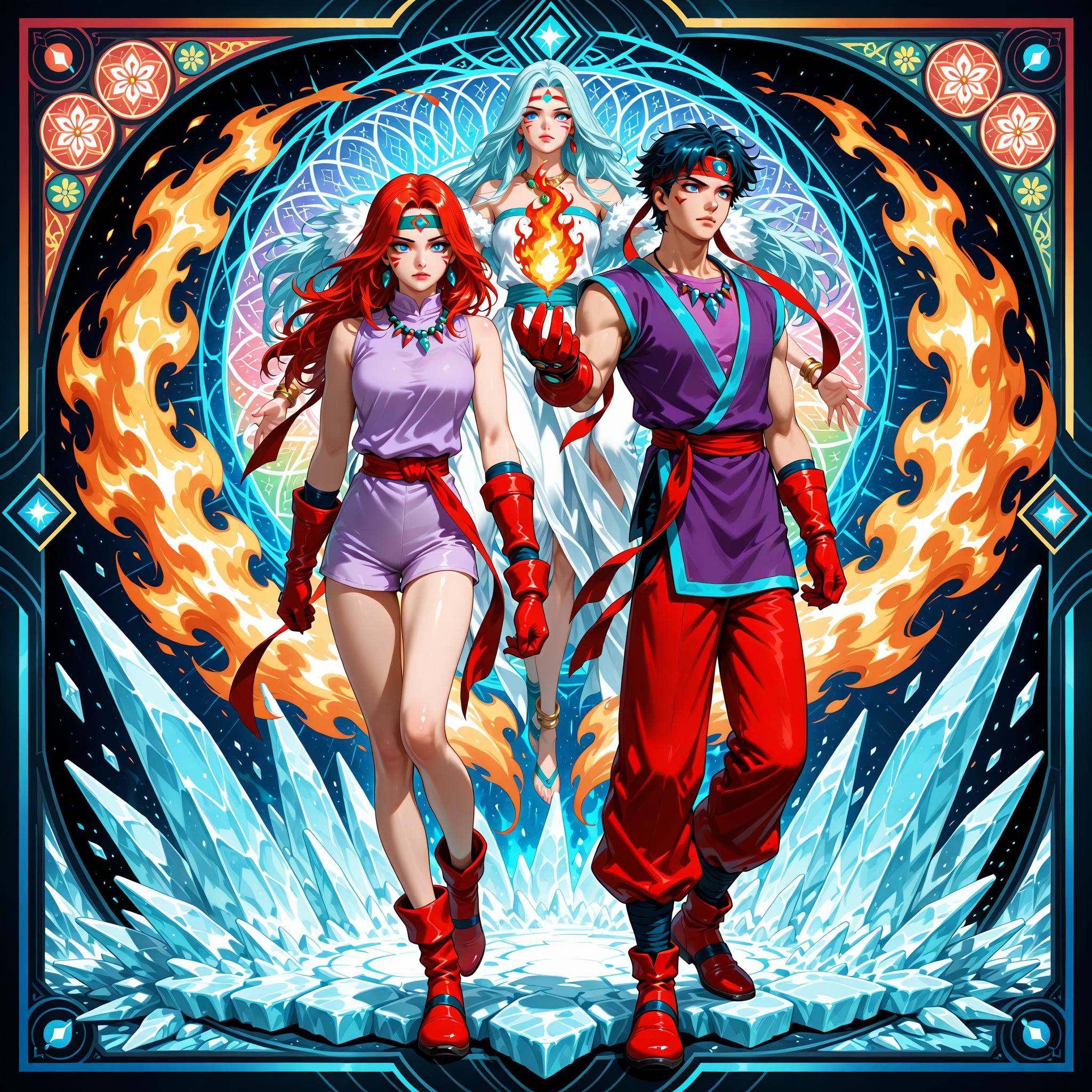 1girl,  long hair,  1boy on Tensor.Art