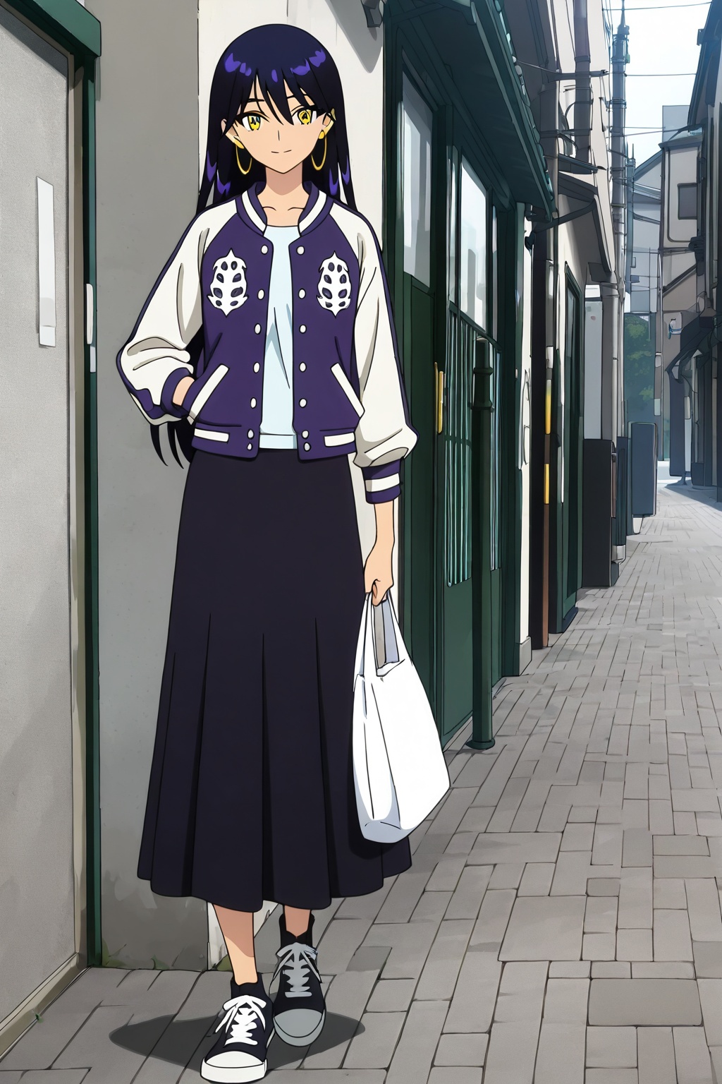 1girl ,  Nyaan_IL ,  black hair on Tensor.Art