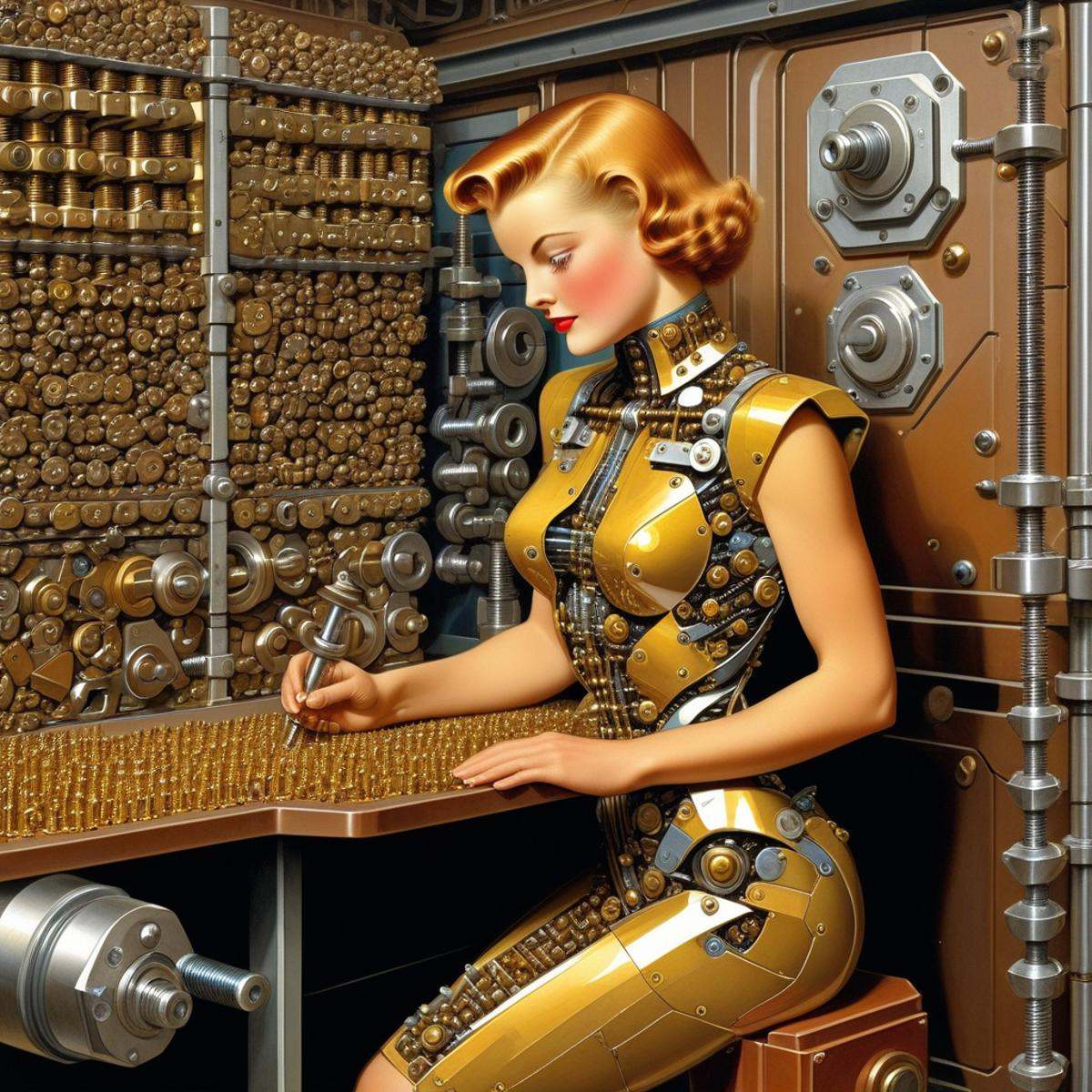 imagine a World Morph made out of [bolts nuts and rivets]. When you use these images to train a LoRA,  it applies bolts ri...