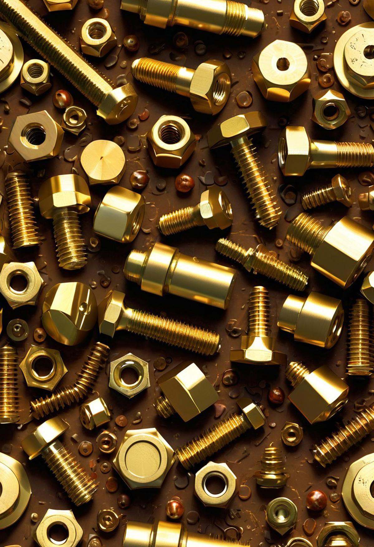 imagine a World made out of [bolts nuts and rivets]. When you use these images to train a LoRA,  it applies bolts rivets a...