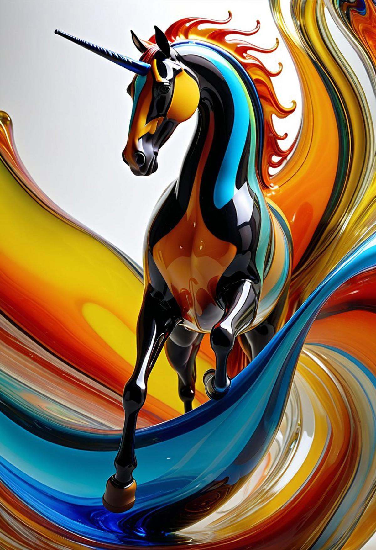 imagine a World Morph made out of [liquid multicolored Murano art glass]. When you use these images to train a LoRA,  it a...