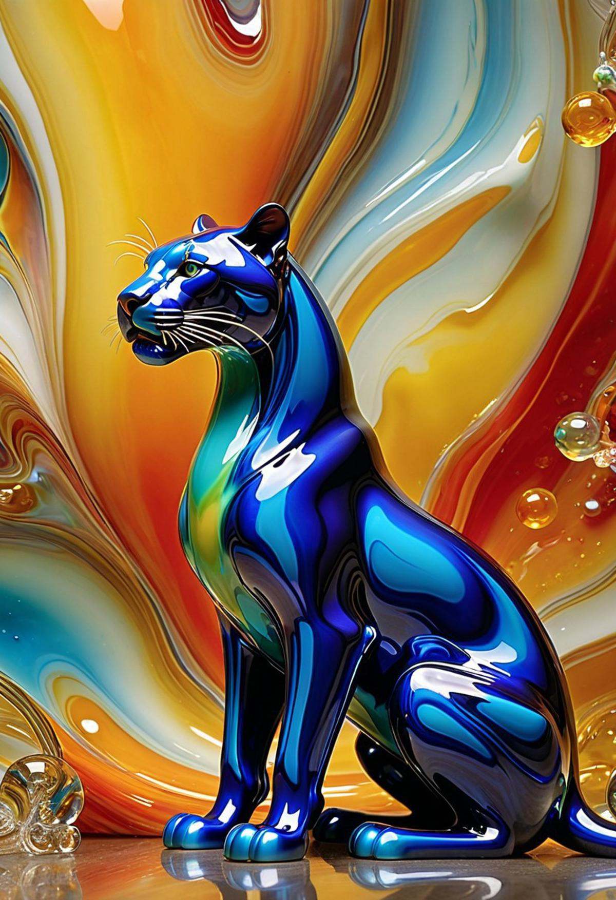 imagine a World Morph made out of [liquid multicolored Murano art glass]. When you use these images to train a LoRA,  it a...