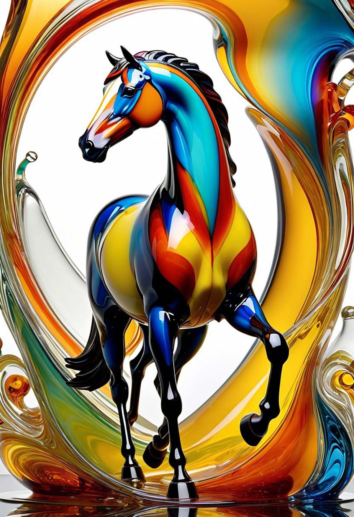 imagine a World Morph made out of [liquid multicolored Murano art glass]. When you use these images to train a LoRA,  it a...