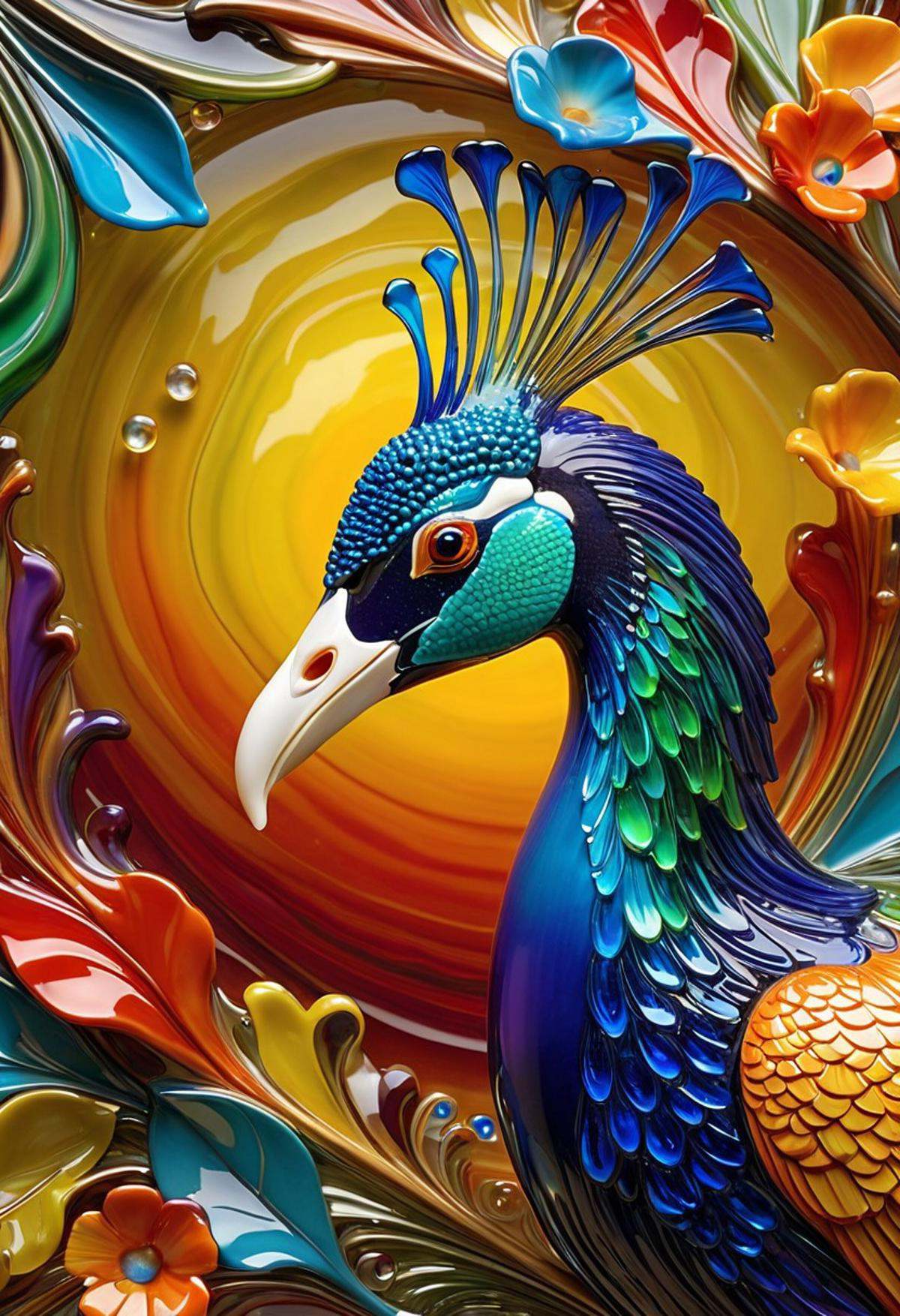 imagine a World Morph made out of [liquid multicolored Murano art glass]. When you use these images to train a LoRA,  it a...