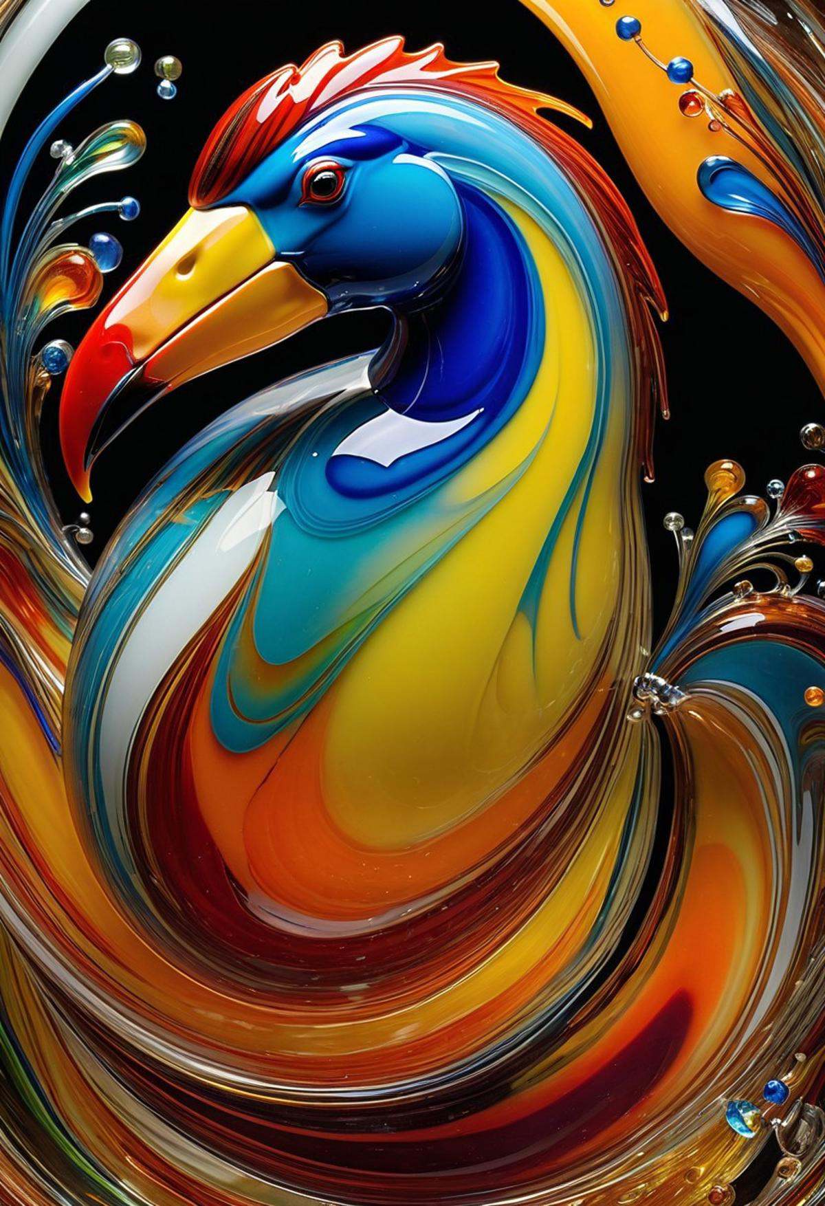 imagine a World Morph made out of [liquid multicolored Murano art glass]. When you use these images to train a LoRA,  it a...