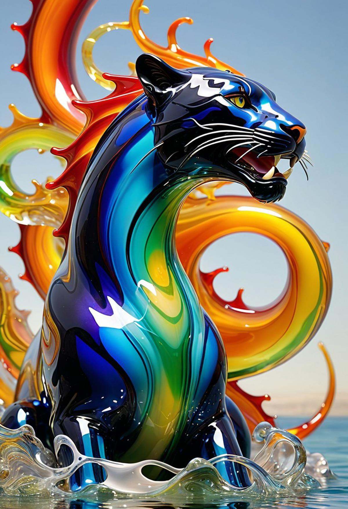 imagine a World Morph made out of [liquid multicolored Murano art glass]. When you use these images to train a LoRA,  it a...
