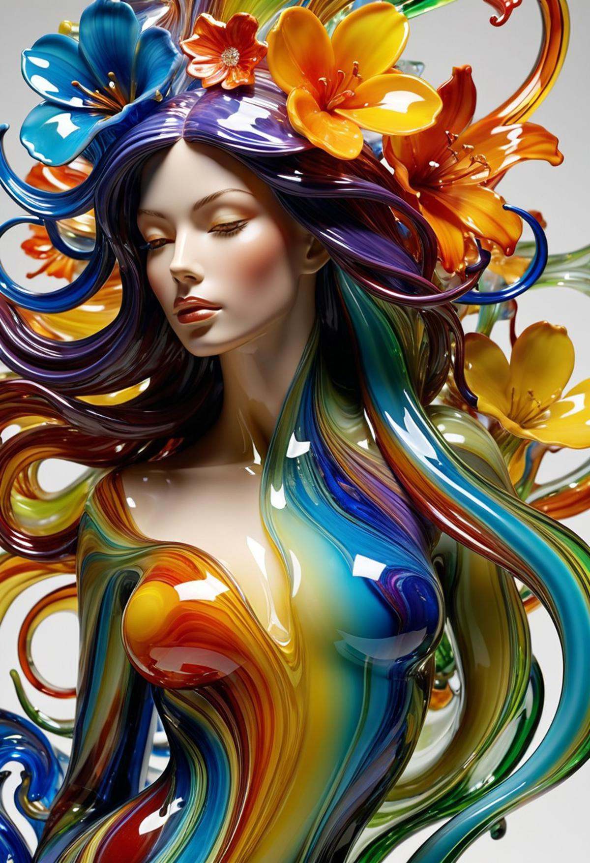 imagine a World Morph made out of [liquid multicolored Murano art glass]. When you use these images to train a LoRA,  it a...