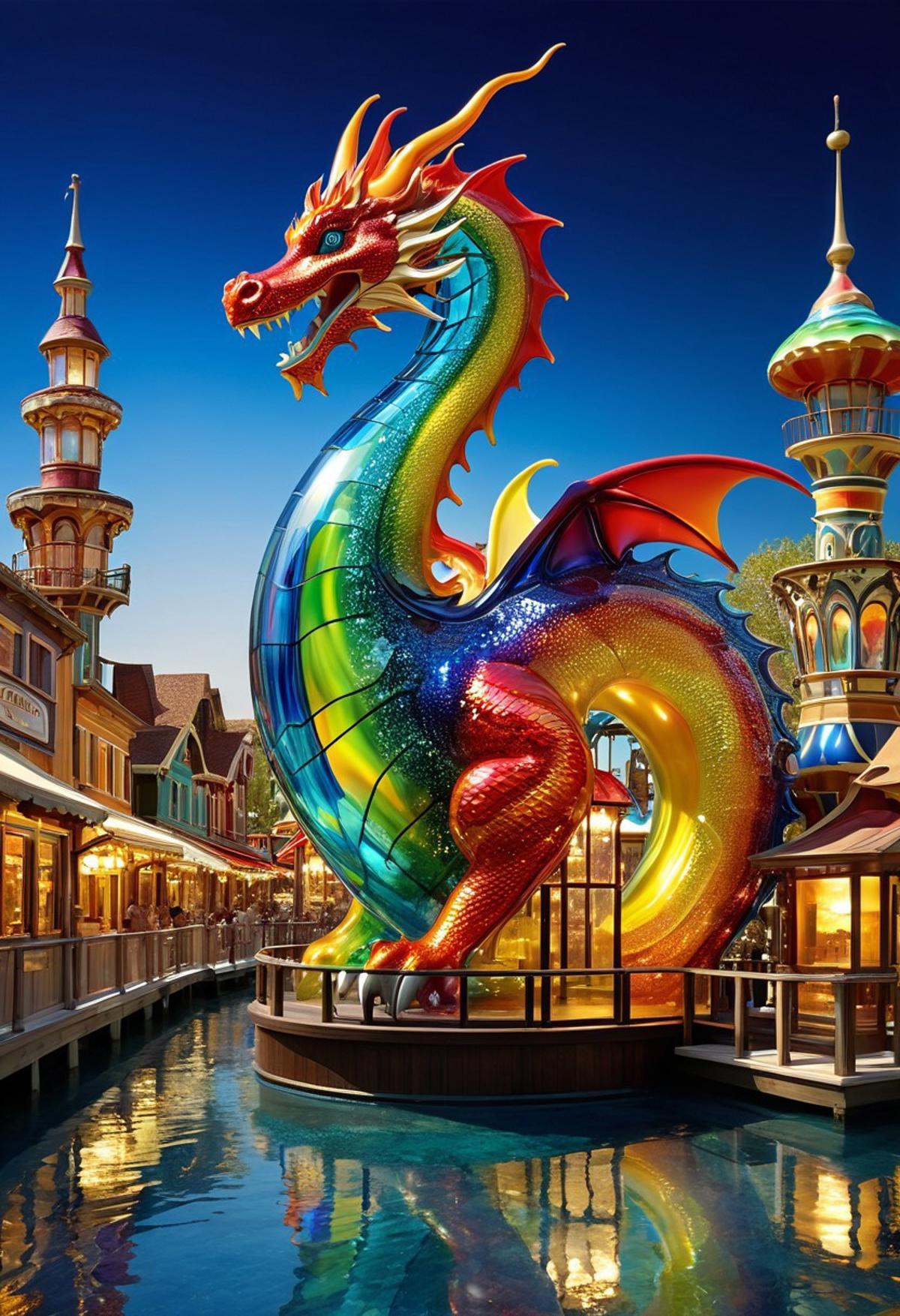 imagine a World Morph made out of [liquid multicolored Murano art glass]. When you use these images to train a LoRA,  it a...