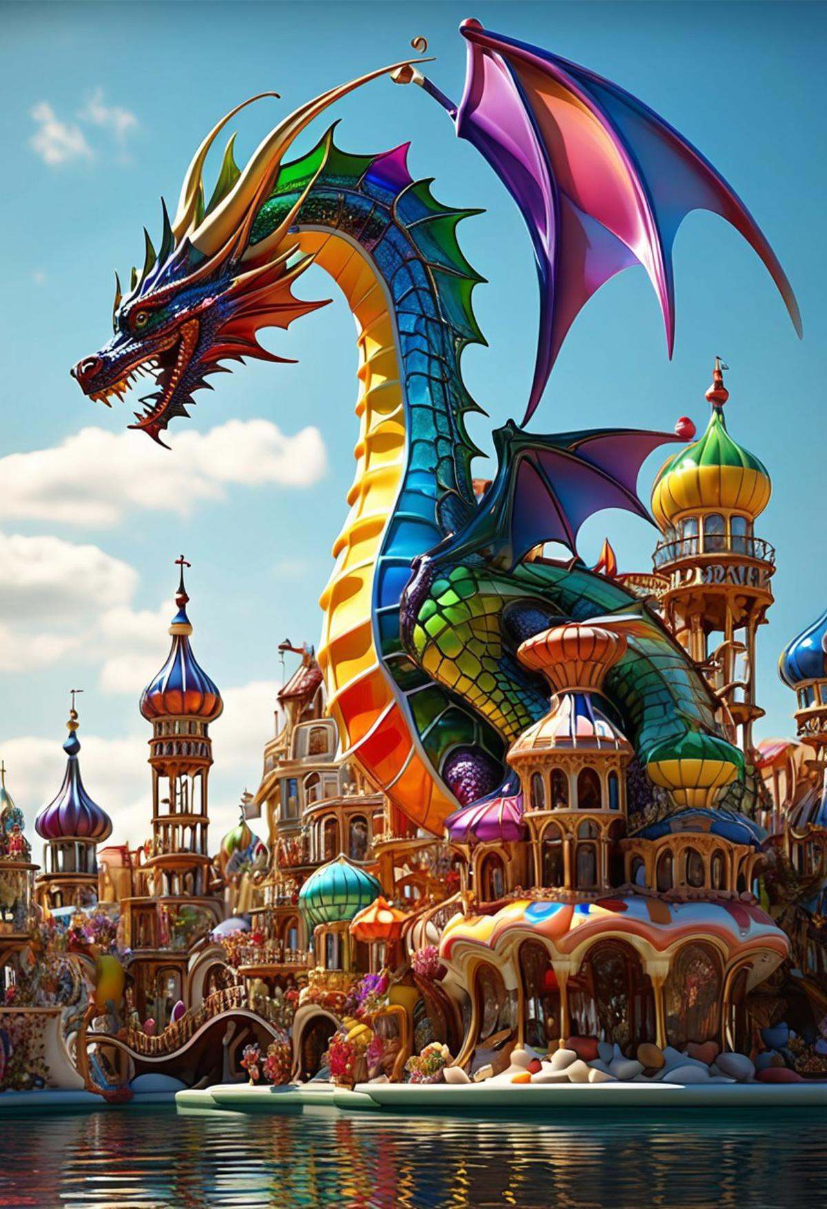 imagine a World Morph made out of [liquid multicolored Murano art glass]. When you use these images to train a LoRA,  it a...